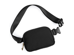 Pochete De Cintura, Bolsa Transversal, Pochete Para Corrida, Caminhada, Viagem, Treino, Alça Ajustável Para Mulheres, Preta SUNNY SPACES