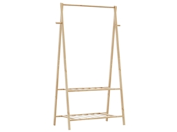 Roupeiro Com Prateleiras 96x45,5x150,5 Cm Bambu DKD HOME DECOR