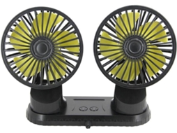 Ventilador De Carro Com Duas Cabeças Circulação Ar