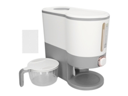 Dispenser de Arroz Selado com Tampa Alimentar para Grãos e Legumes Secos Casa Cinza Claro Pp S/MARCA