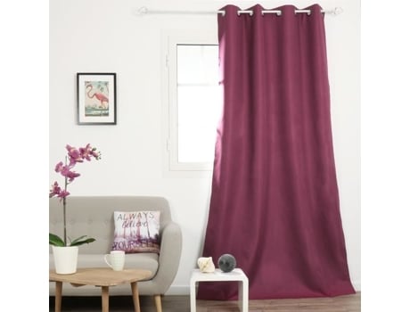 Cortina Blackout 140 X Alt.240 Cm Calypso Roxo EMINZA