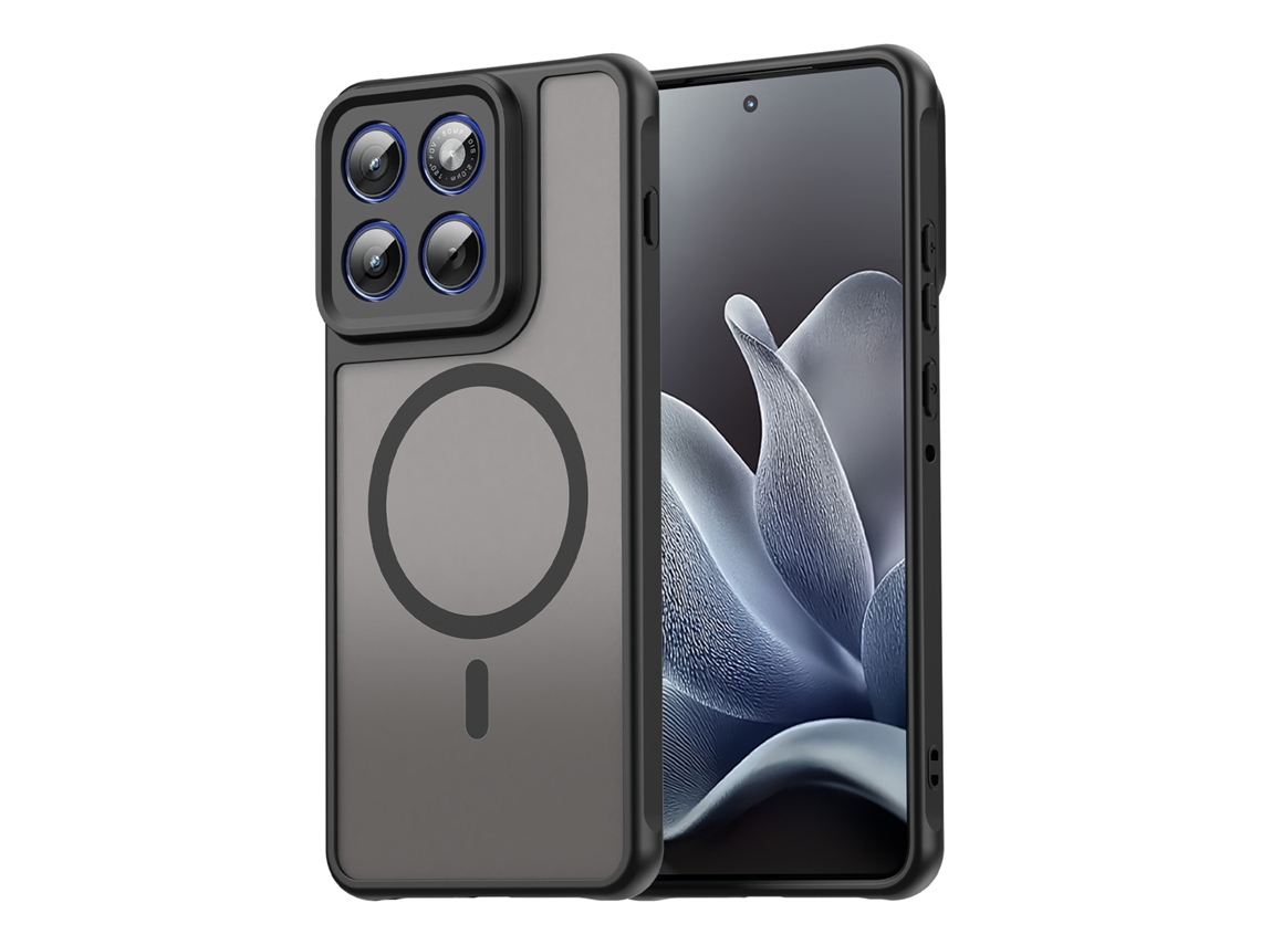 Capa Magnética Shield Para Celular Com Airbag Para Proteção Contra Quedaspreto série Magnética Fandun, Moto Edge 60s