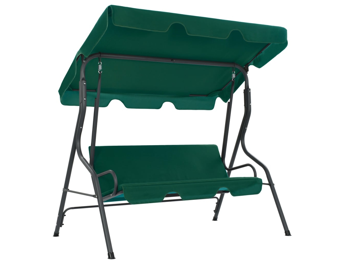 Vidaxl Baloiço De Jardim 170x110x153 Cm Tecido Verde