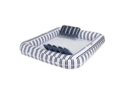 Colchão De Piscina Espreguiçadeira Insuflável Pvc Azul Flamingueo