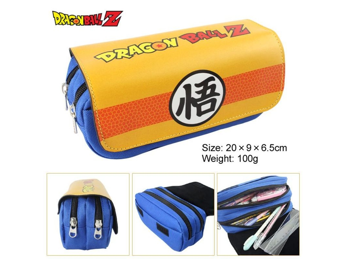 Estojo De Lápis Infantil Com Estampa Dragon Ball E Grafite, Azul. Aquaforge
