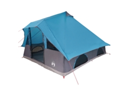 Conjunto 1 Barraca De Camping Vidaxl Azul Tafetá (358 X 296 X 258 Cm)