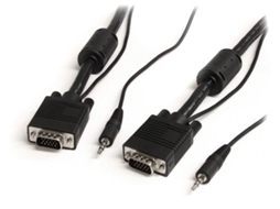 Cabo de Vídeo Adaptador StarTech.com MXTHQMM2MA VGA 3.5mm 2m