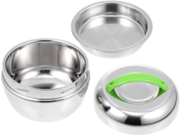 Lancheira Bento De Aço Inoxidável Com Dupla Camada, 800ml, Portátil E Ecológica Para Uso Doméstico Ao Ar Livre