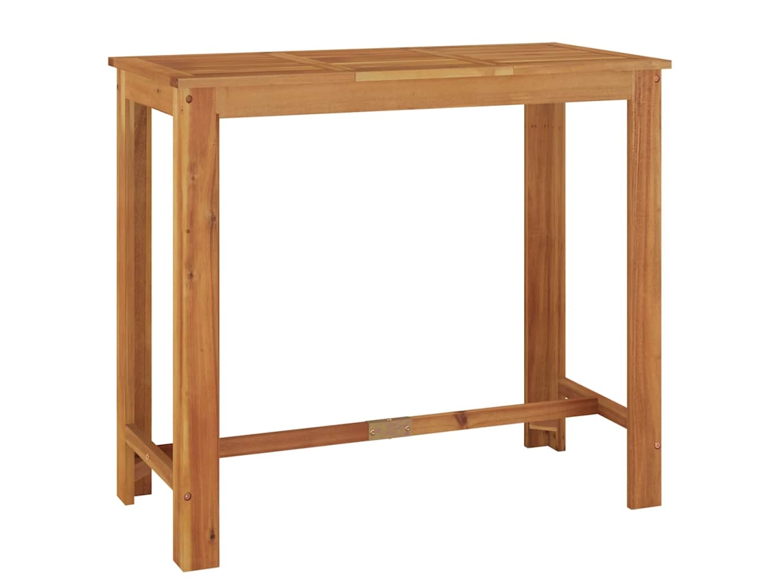 Mesa de Bar para Jardim Madeira by Acácia Maciça MAISON EXCLUSIVE (120x60x105 cm)