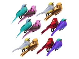 Pássaro de Pluma Decorativo para Jardim e Artesanato Floral LAXISCREED