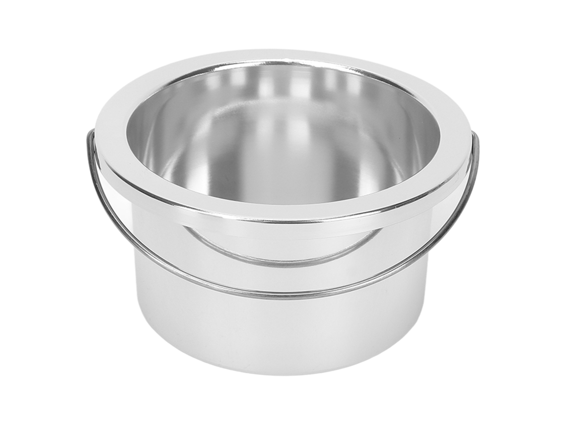 2026 cazo de Reemplazo para Cera Depilatoria 100mm Portátil Taza de Cera para Máquina Depiladora Plata