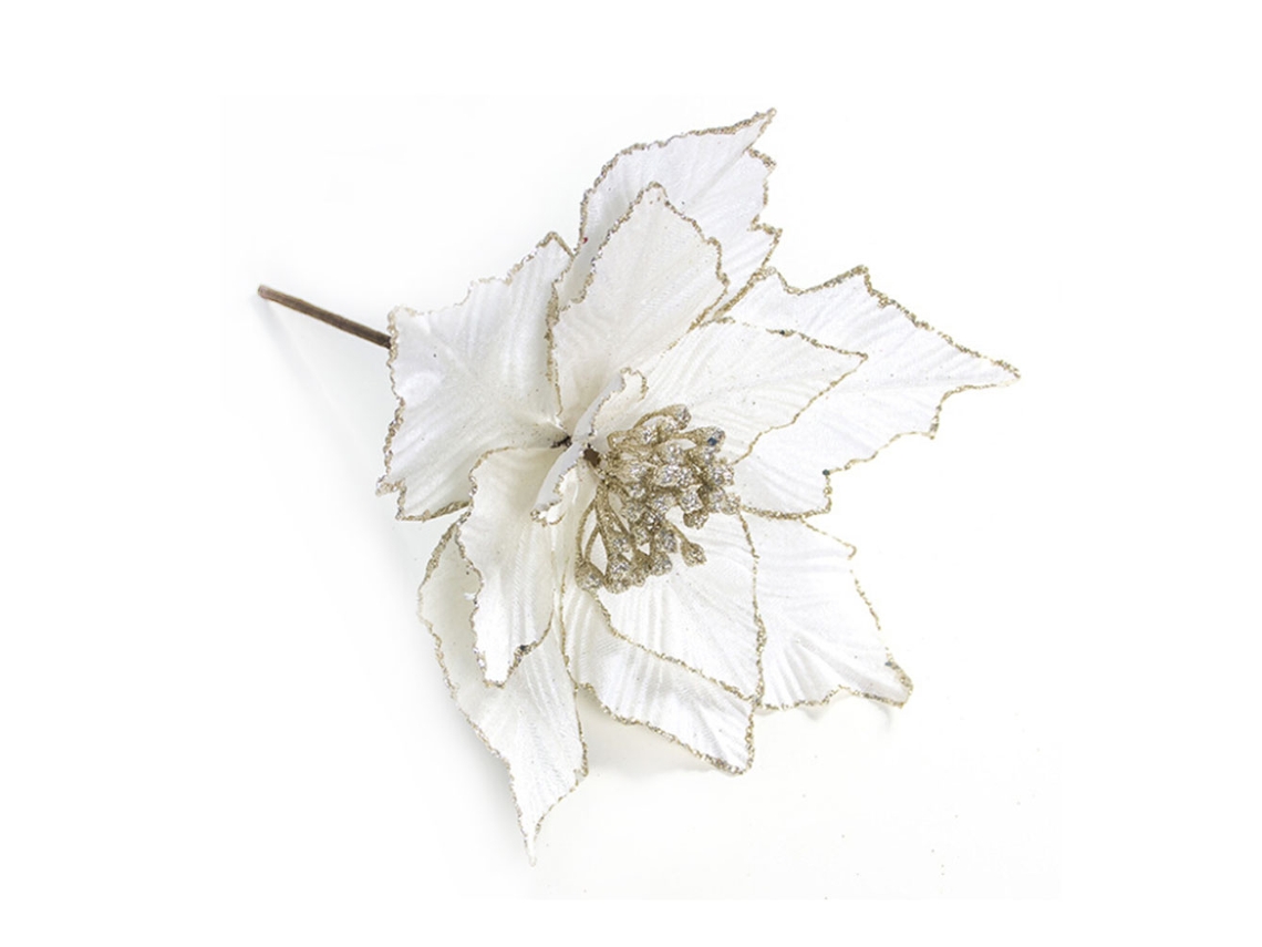 Laxiscreed Arranjo Floral De Natal Com Estames E Folhas Artificiais Para Decoração Festiva