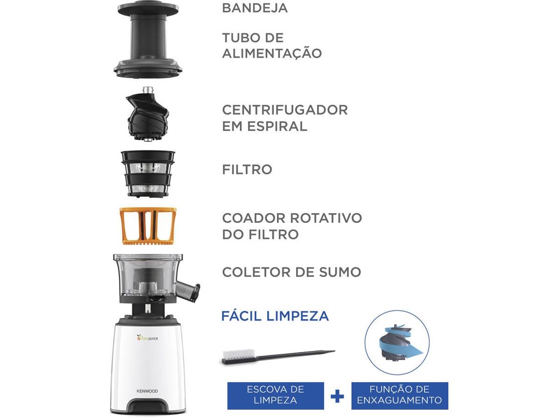 Slow Juicer KENWOOD PureJuice JMP600WH (150 W - 1 L)