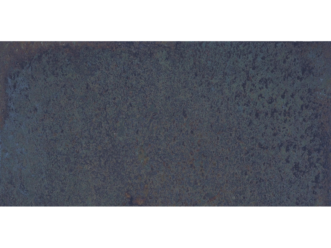 Unidade Laje Porcelânica Efeito Aço Corten / 100x50x2 Cm / Óxido Azul