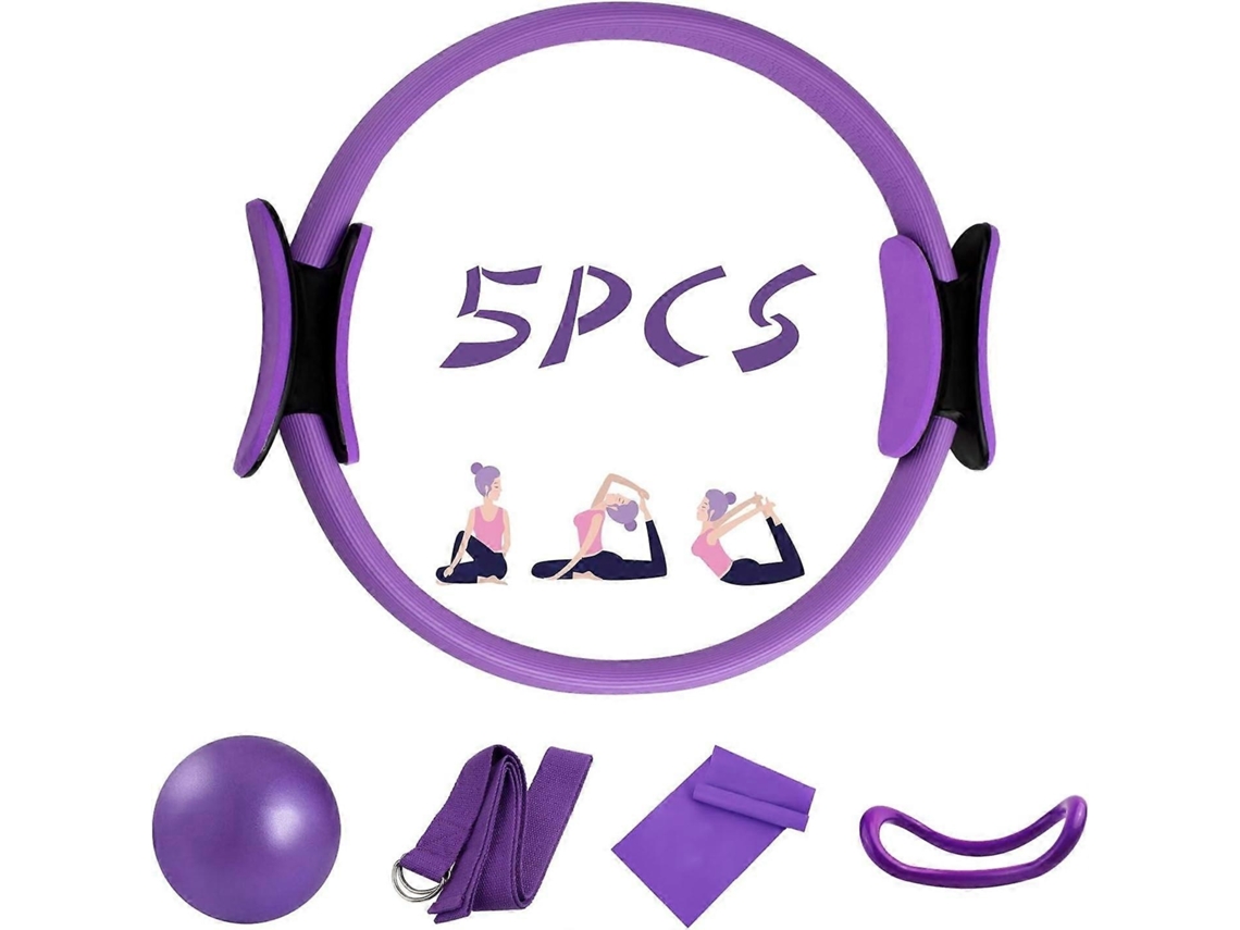 Lurelia Anel De Pilates Conjunto De 5, 35 Cm, 14 Polegadas, Para Yoga E Pilates Para Casa E Ginásio