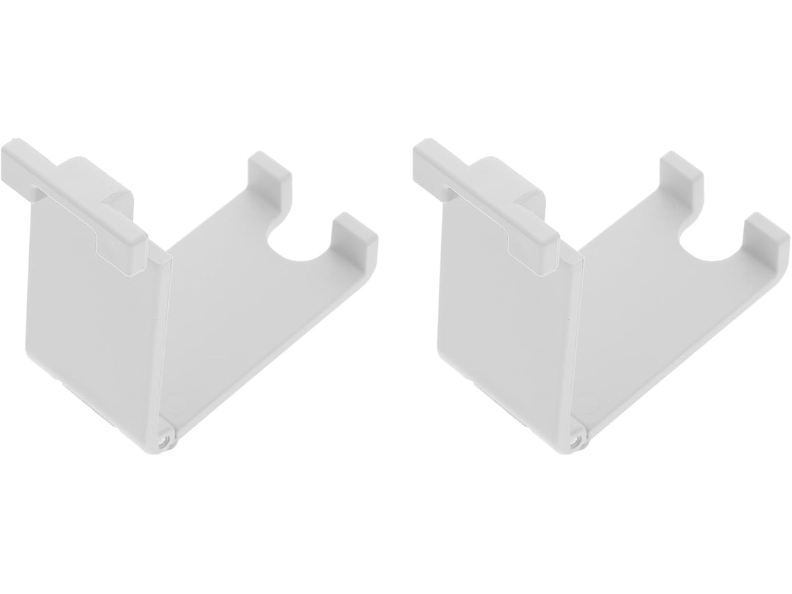 Suporte Prático Para Fones De Ouvido E Conjunto De 2 Ganchos Brancos Para Fones De Ouvido, Em Abs, Para Montagem