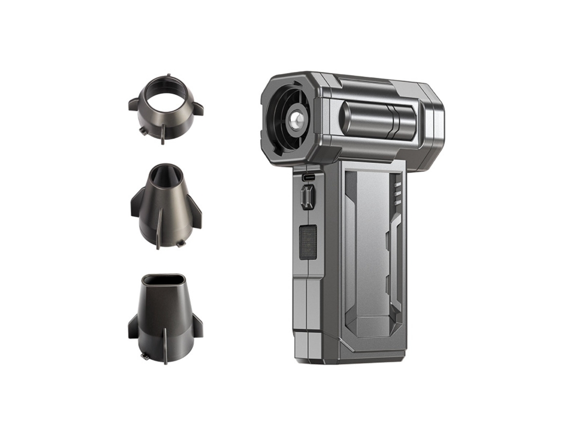 Ventilador Turbo para Camping Edição Padrão, Motor Sem Escovas de 130.000 Rpm, Recarregável Via Usb, 4 Velocidades BRILVIBERA