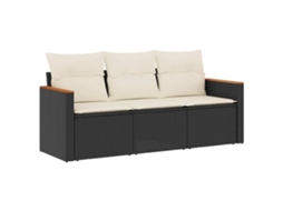 Garden Sofa Set, Garden Sofa Sets Vidaxl Preto Rattan / Vime (n/a)