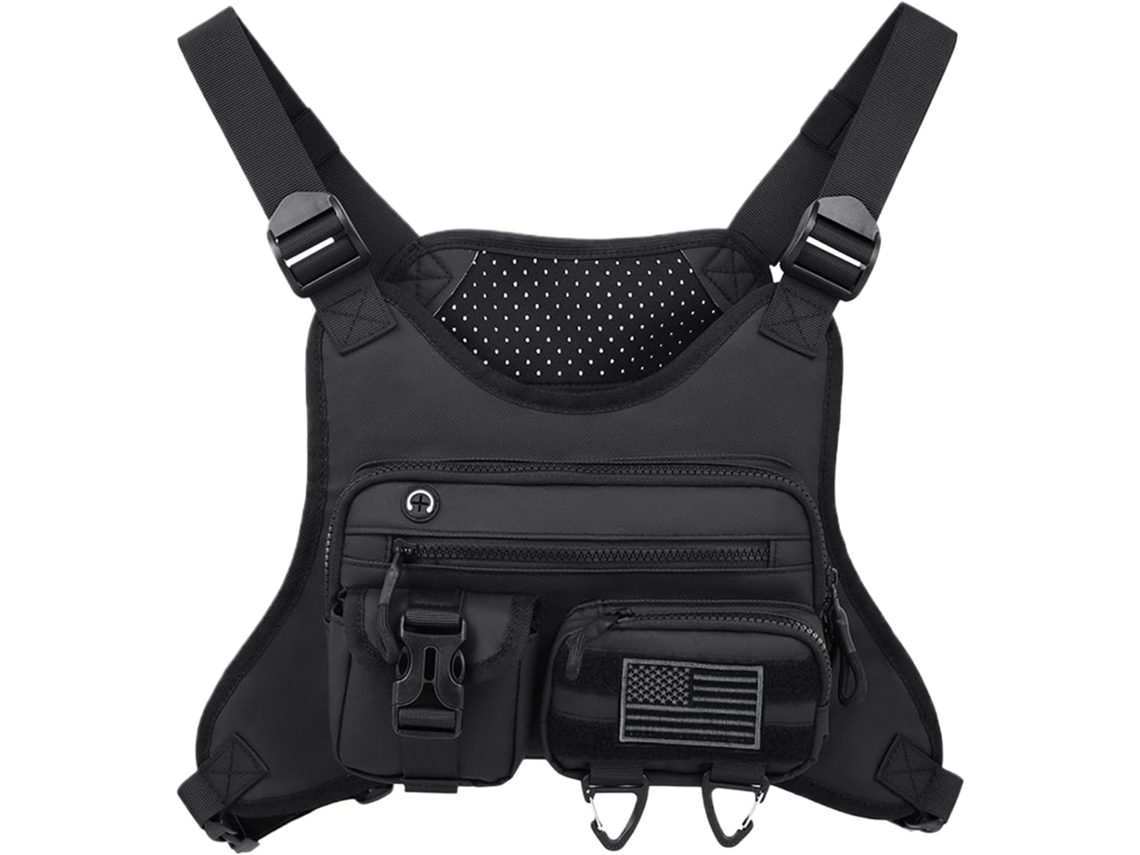 Colete De Corrida Leve Com Suporte Para Celular E Mochila Peitoral Para Atividades Ao Ar Livre.