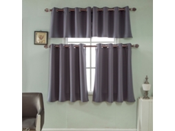 Cortina Blackout Cinza Escuro Laxiscreed 29x36 Para Escurecer Ambientes
