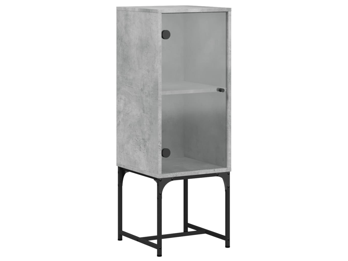 Side Cabinet, Side Cabinets Vidaxl Cinzeto Madeira Processada (n/a)