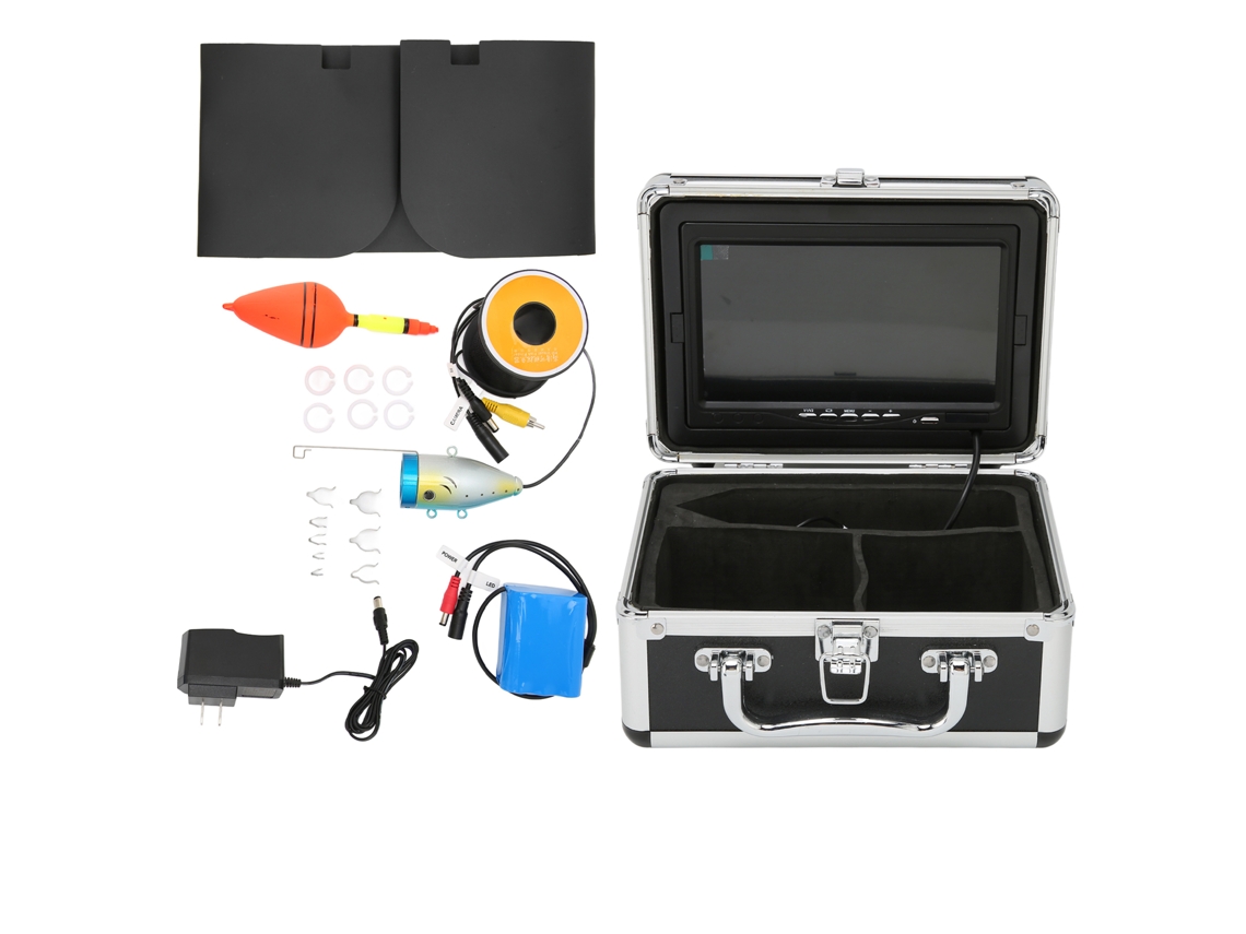 Câmera de Pesca Subaquática Portátil de 7 Polegadas com Luz Led e Monitor Lcd 1200tvl LAXISCREED