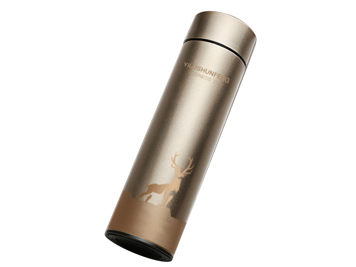 Nova Line garrafa Térmica Inteligente 500ml com Tela Lcd Touch Sensor de Temperatura Inox À Prova de Vazamento