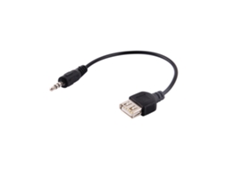 Cabo Adaptador Conversor De Áudio Aux Macho 3.5mm Para Usb 2.0 Fêmea M/f Para Carro Mp3