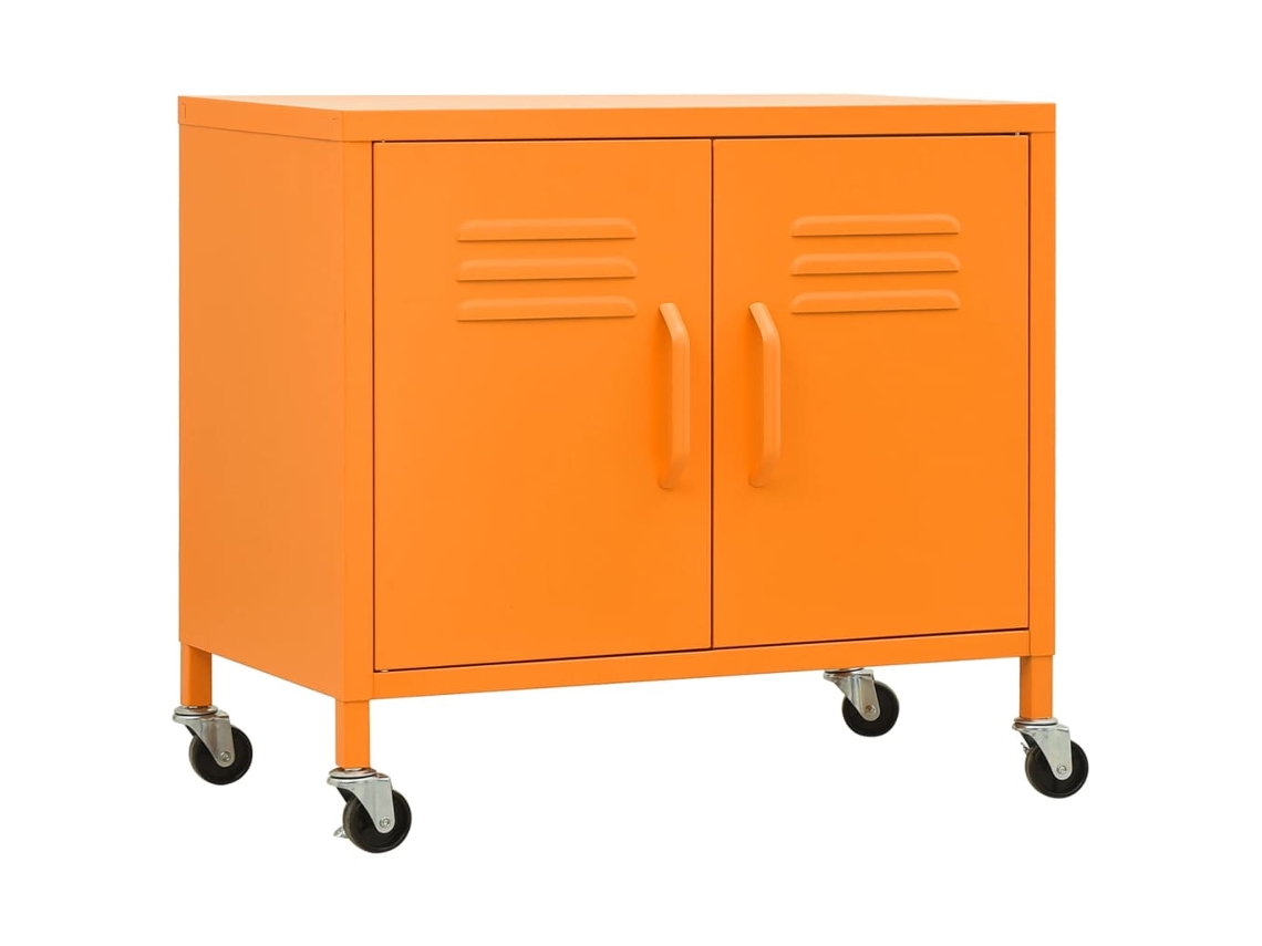 Storage Cabinet, Storage Cabinets Vidaxl Laranja Aço (n/a)