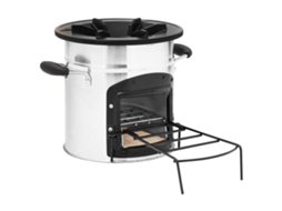 Camping Wood Stove, Camping Wood Stoves Vidaxl Prateado Aço Inoxidável (n/a)