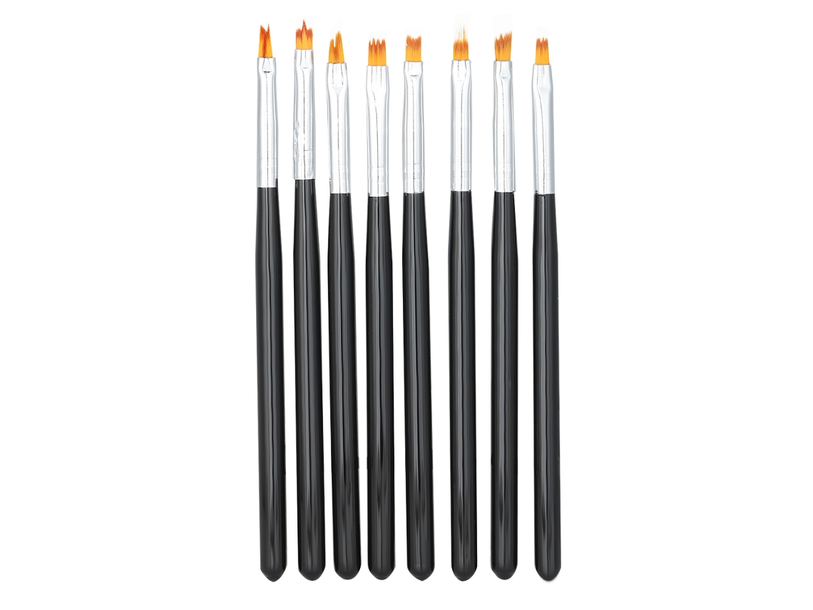 Conjunto De Pincéis Para Unhas 8 Peças, Pincel Para Desenho De Flores, Pintura, Pétalas, Degradê, Ferramenta Para Manicure Rnemitery