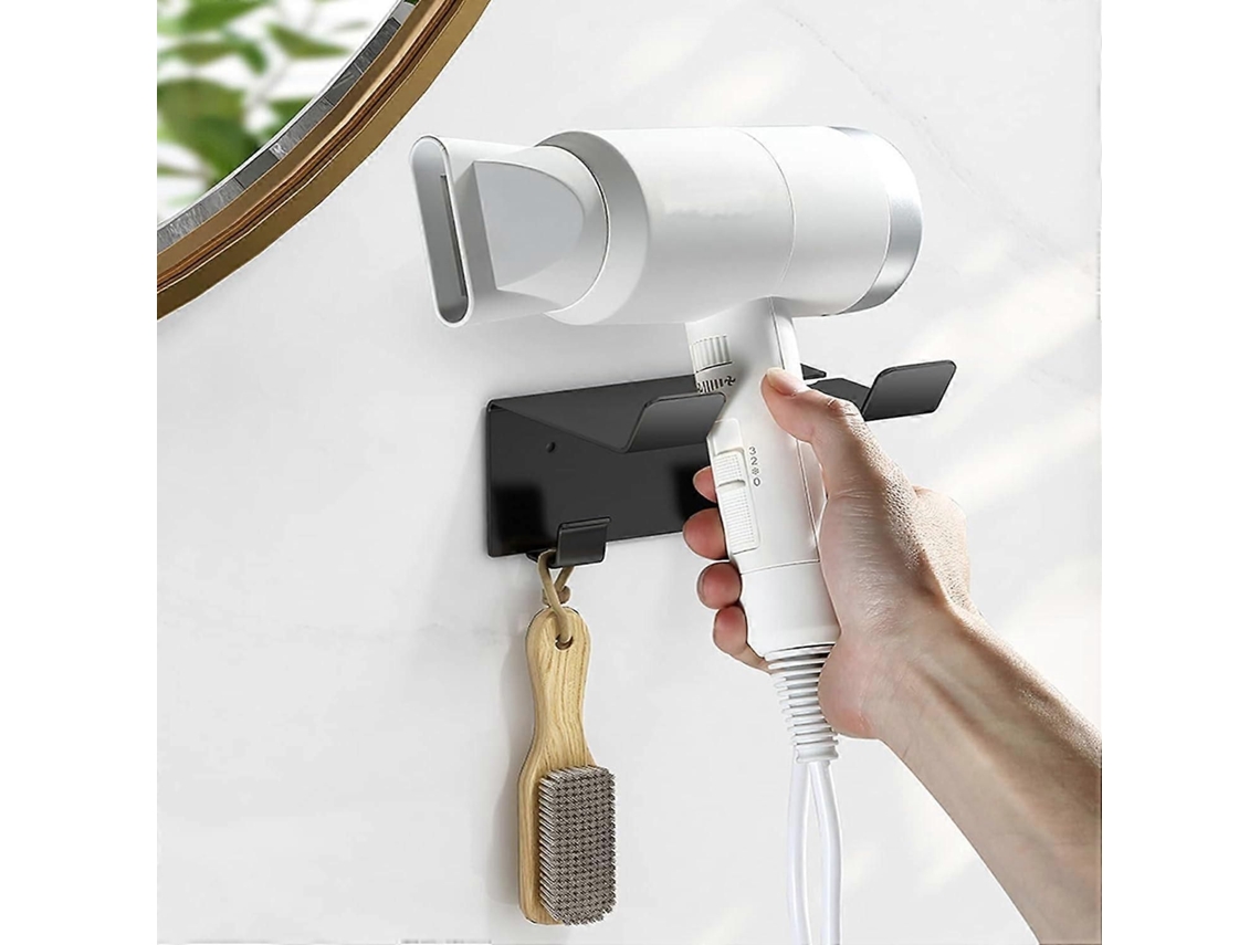Suporte de Parede para Secador Cabelo, Organizador Banheiro, Prático Cabelo. GOKOCO