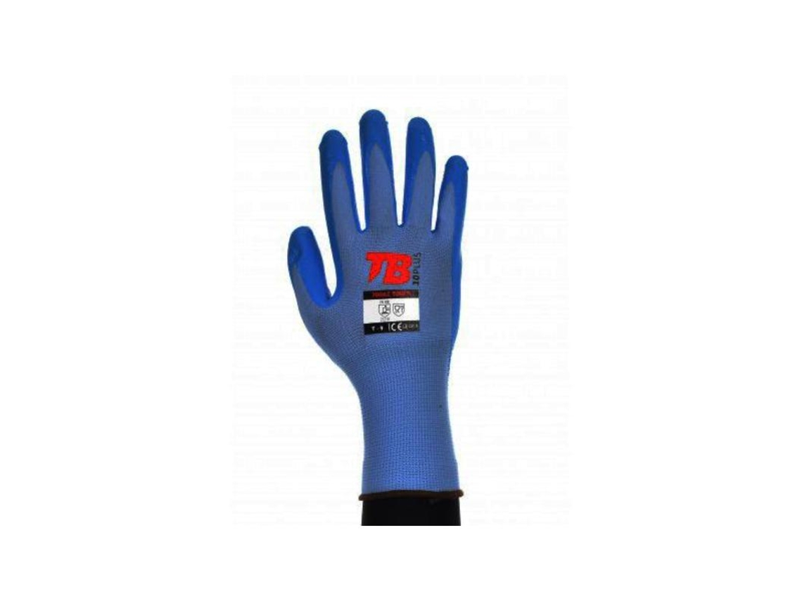Guante nitrilo azul uso alimentario talla 10  700azfp touch