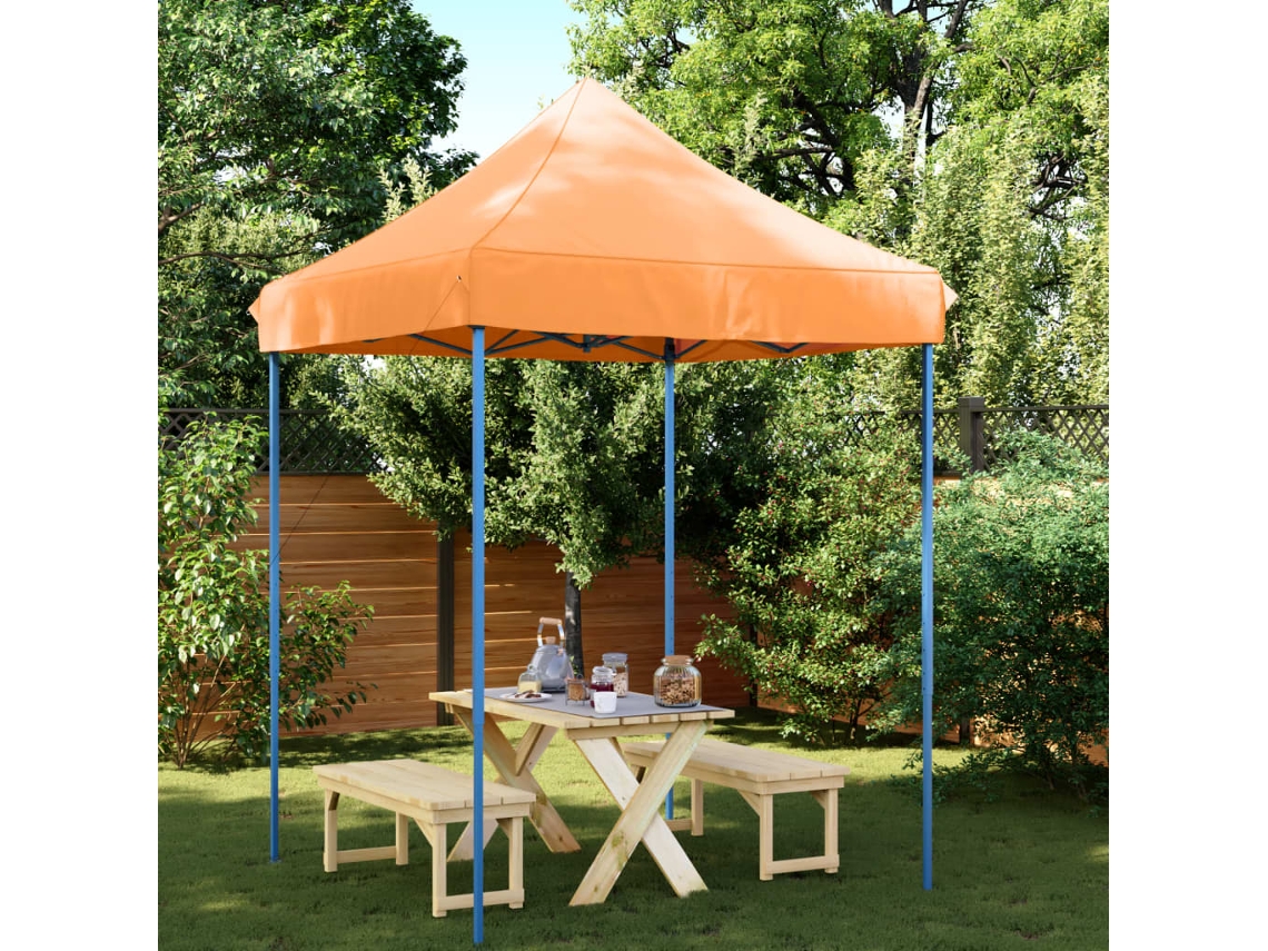 Vidaxl Tenda Para Festas Pop-up Dobrável 200x200x306 Laranja