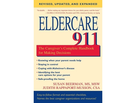 Livro Eldercare 911 de Judith Rappaport-Musson e Susan Beerman (Inglês)