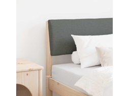 Vidaxl Cabeceira Estofada Cinza Escuro 80 Cm