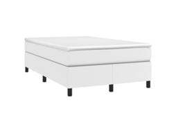 Box Spring Bed, Box Spring Beds Vidaxl Branco Couro Artificial (120 X 190 Cm)