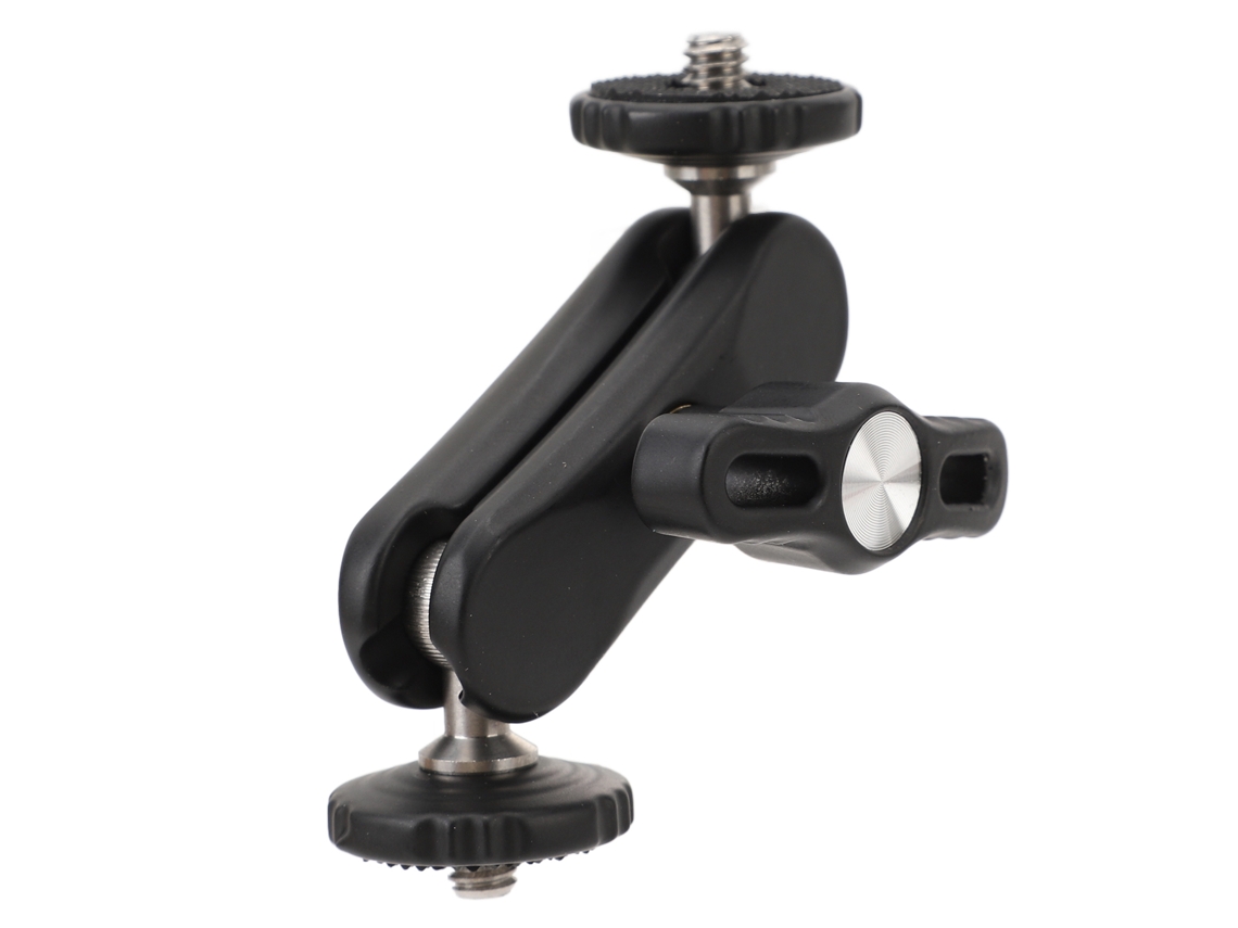 Universal Articulating Arm 360 Degree Rotation Aluminum Alloy 1/4inch Screw Cnc Machined Dual Ball Head Articulating Arm For Monitor Fill Light Camera