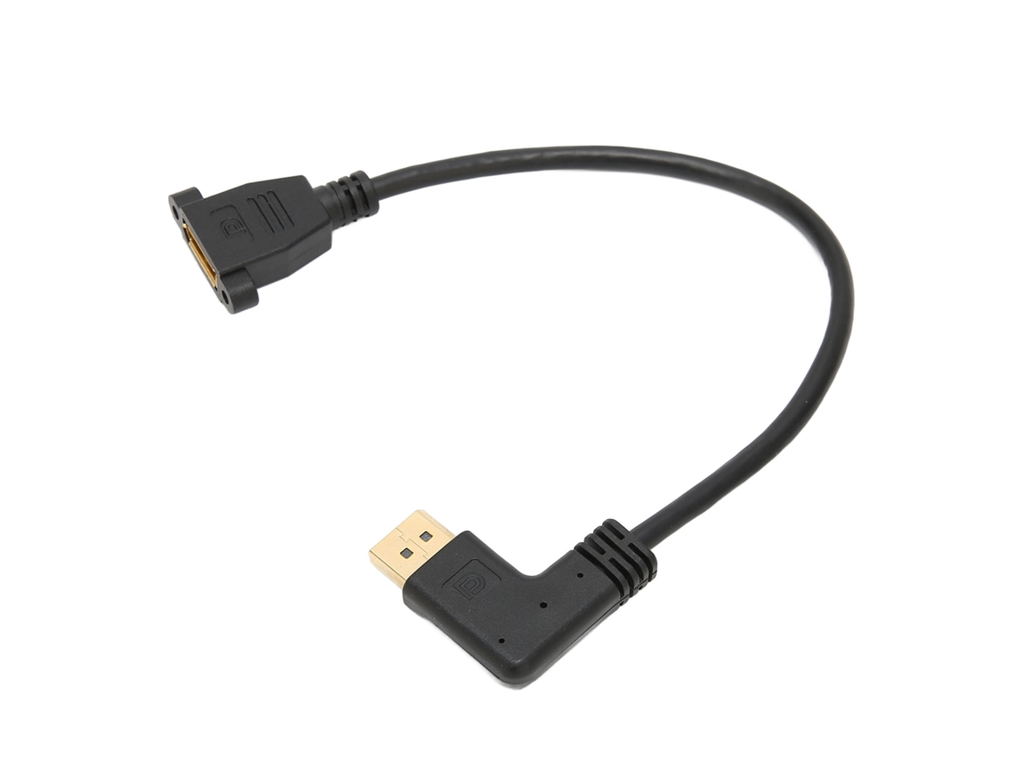 Cabo DisplayPort Ângulo Reto com Trava 4K 60Hz