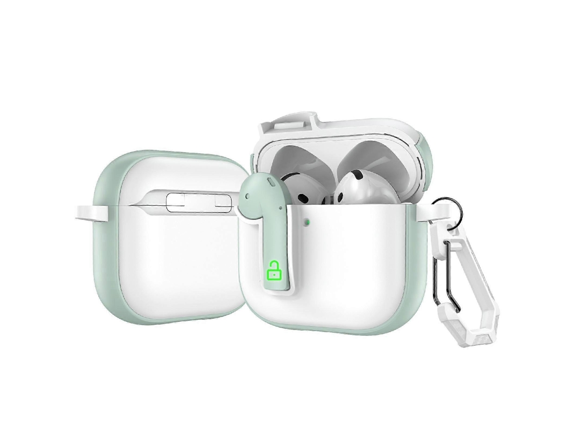 Capa Protetora Colorida Com Trava Para Fones De Ouvido Airpods 4