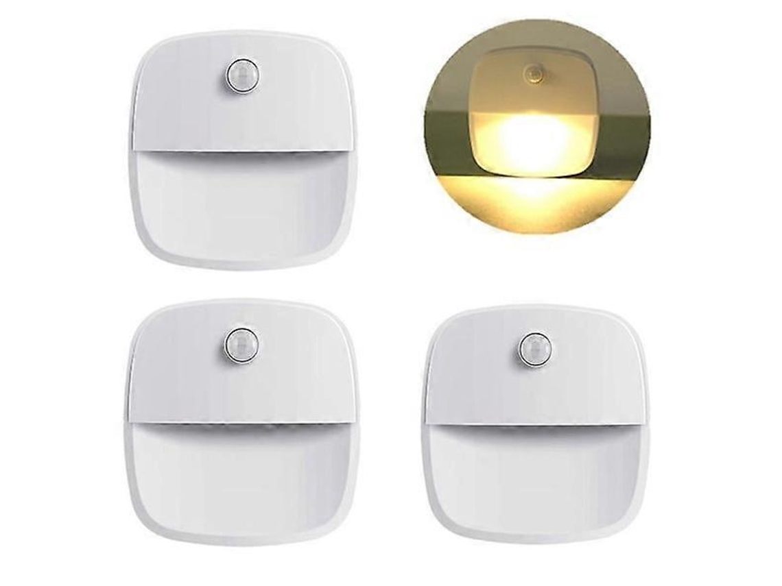 Kit Com 3 Unidades De Lâmpada Led Com Sensor De Movimento, Luz Branca