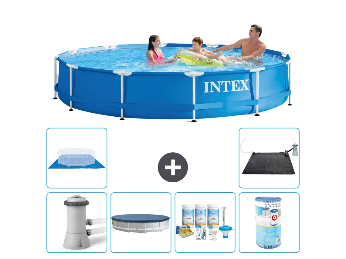 Intex Piscina Com Estrutura Redonda - 366x76 Cm - 7-peças S31763