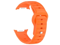 Pulseira De Silicone Macia Para Samsung Watch Ultra 9, Substituição desportiva Laranja Hexinyigjly
