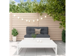 Vidaxl 2 Pcs Conjunto Lounge De Jardim Madeira De Pinho Maciça Branco