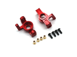 Conjunto 2 Peças Vermelho Metal Copo Direção Aprimorado para Carros Rc 1/14 Zd Racing Mt16 Rlaarlo Jiusi Mt14r Pt14r Acessórios MDUG