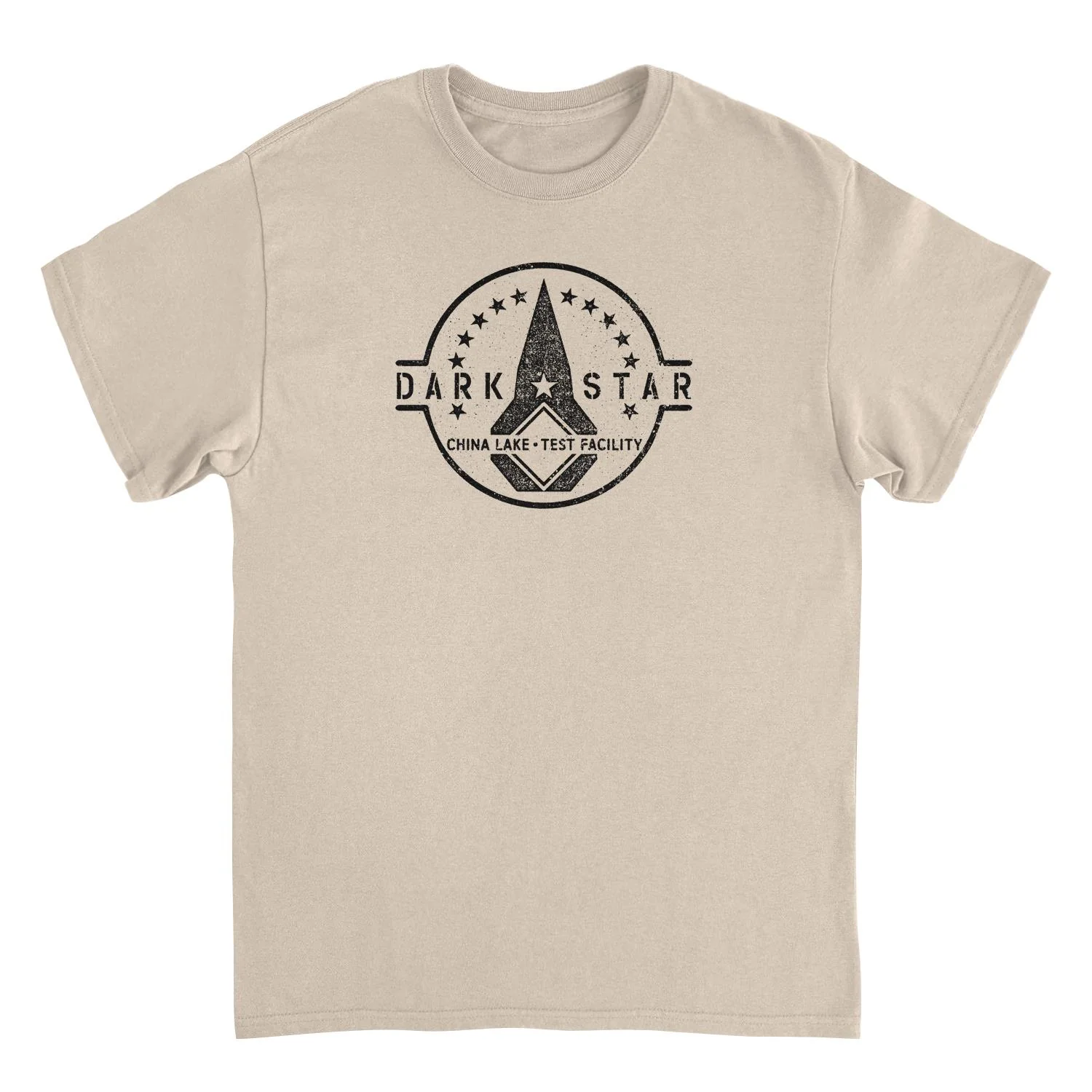 Rockinstone Top Gun Dark Star Test Facility Sand T-shirt Size:l
