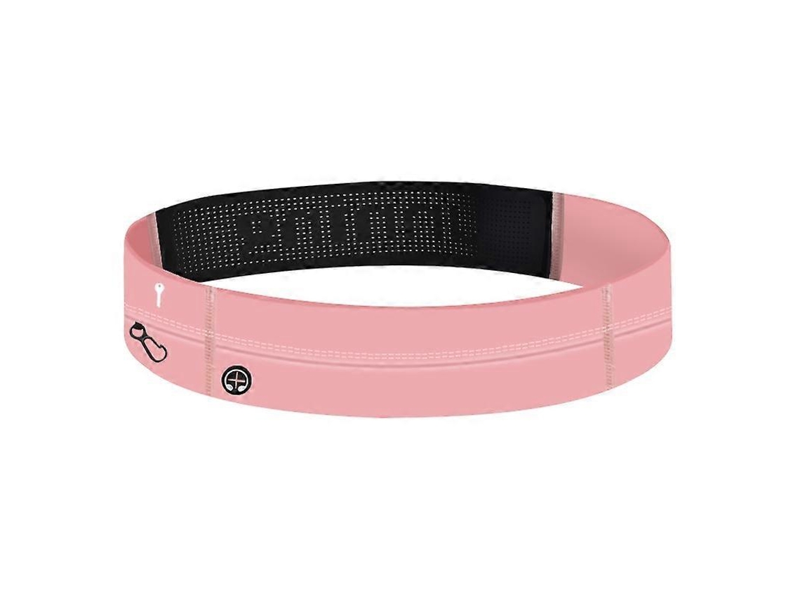 Bolsa de cintura rosa para corrida Slowmoose, cinto invisível para guardar seu telefone