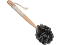 Escova De Banho Esfoliante Cabilock Com Cabo Madeira 60g Corporal Para Pele Sensível Limpeza Do Corpo Carvão Bambu