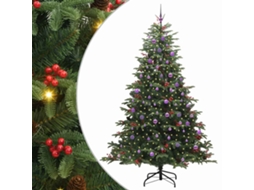 Conjunto 1 Árvore De Natal Artificial Moderna Vidaxl Verde Pvc (240 Cm)