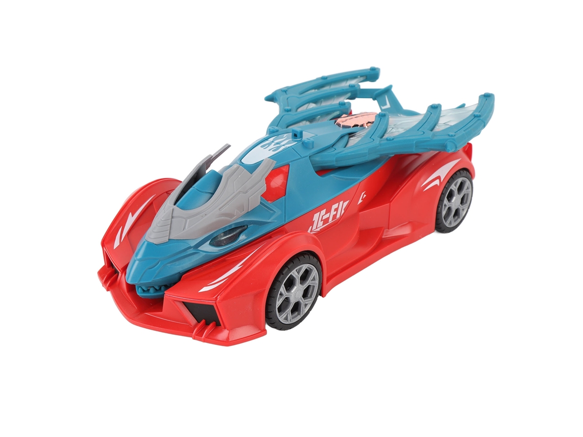 Primerox brinquedo Carro Dinossauro Transformável com Luzes Música Rotação Estunt Mecânico